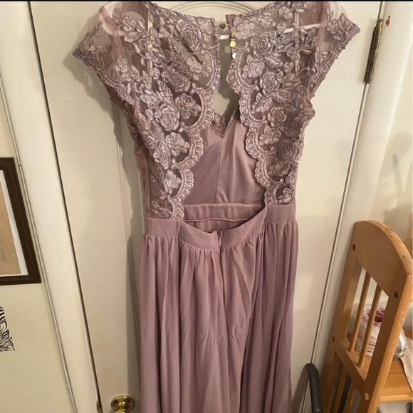 Mauve Formal Dress, Size Medium - Picture 3 of 5